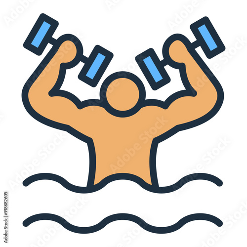 Aqua Fitness Icon
