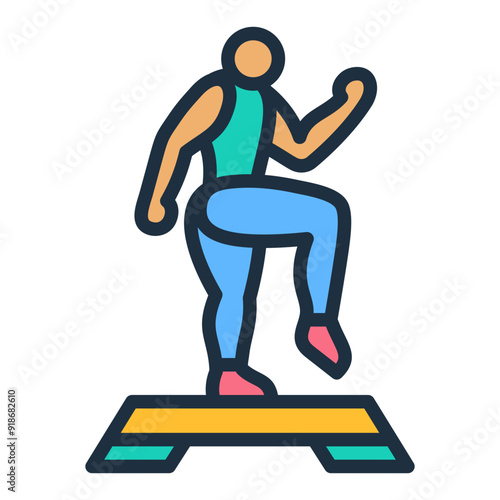 Step Aerobics Icon