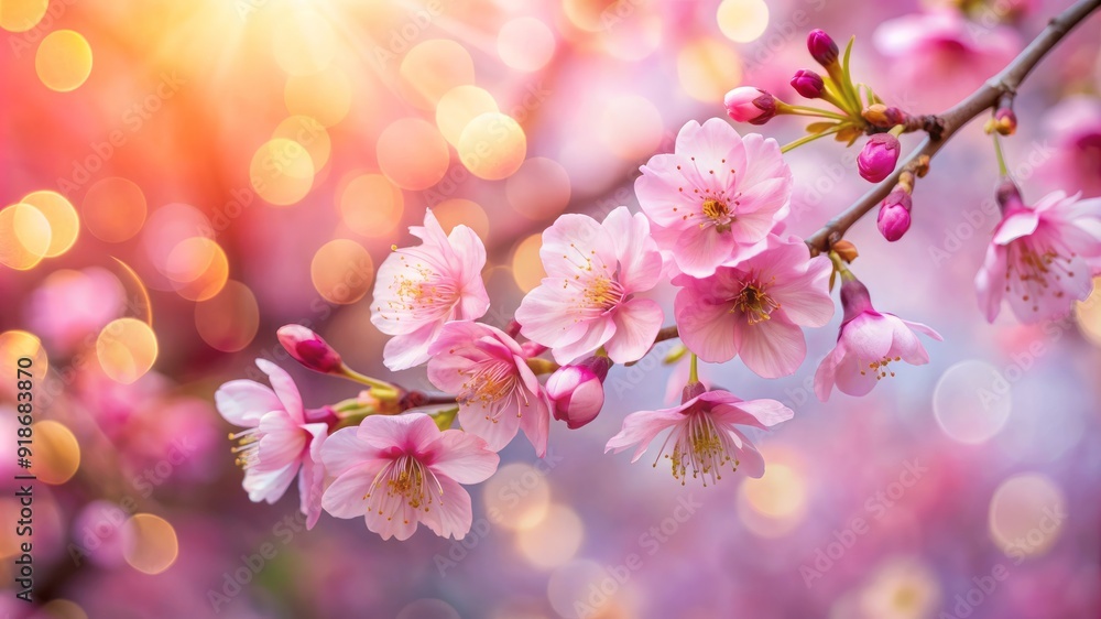 A beautiful pink flower with a bright sun shining on it A beautiful pink flower with a bright sun shining on it