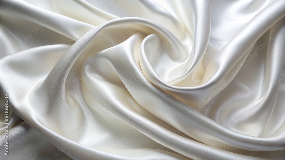 Obraz premium A white fabric with a wave pattern