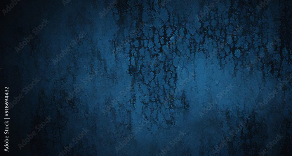 Fototapeta premium Abstract grunge dark navy background, textured. Blank blue texture surface background, dark corners, abstract architecture material.Beautiful abstract grungy blue stucco wall background