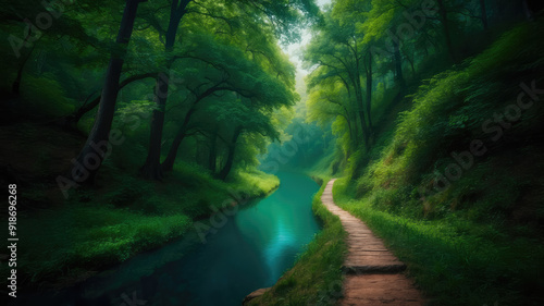 Whispering Waters and Wandering Paths: A Journey through Serenity.