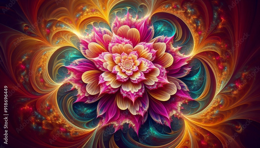 Luminous Abstract Blossom Luminous Abstract Blossom