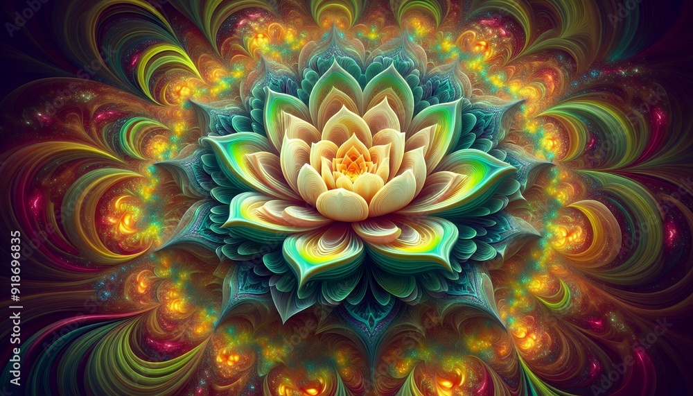 Luminous Abstract Blossom Luminous Abstract Blossom