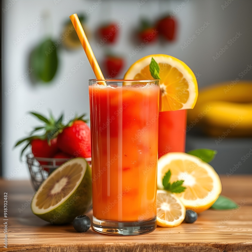 Fototapeta premium FRUITS JUICE