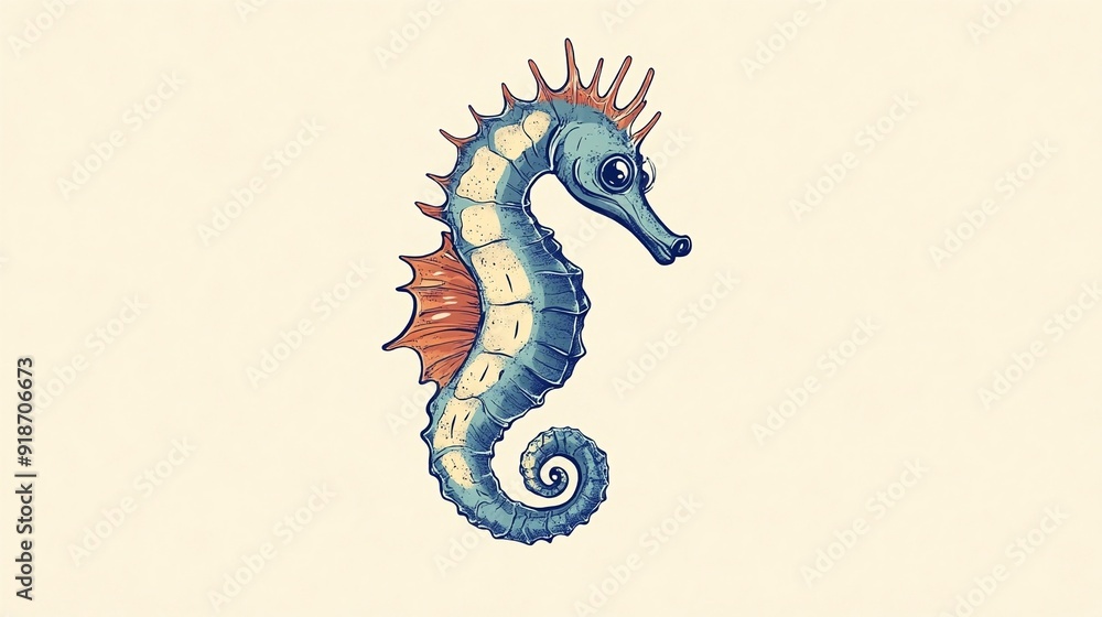 Obraz premium seahorse illustration