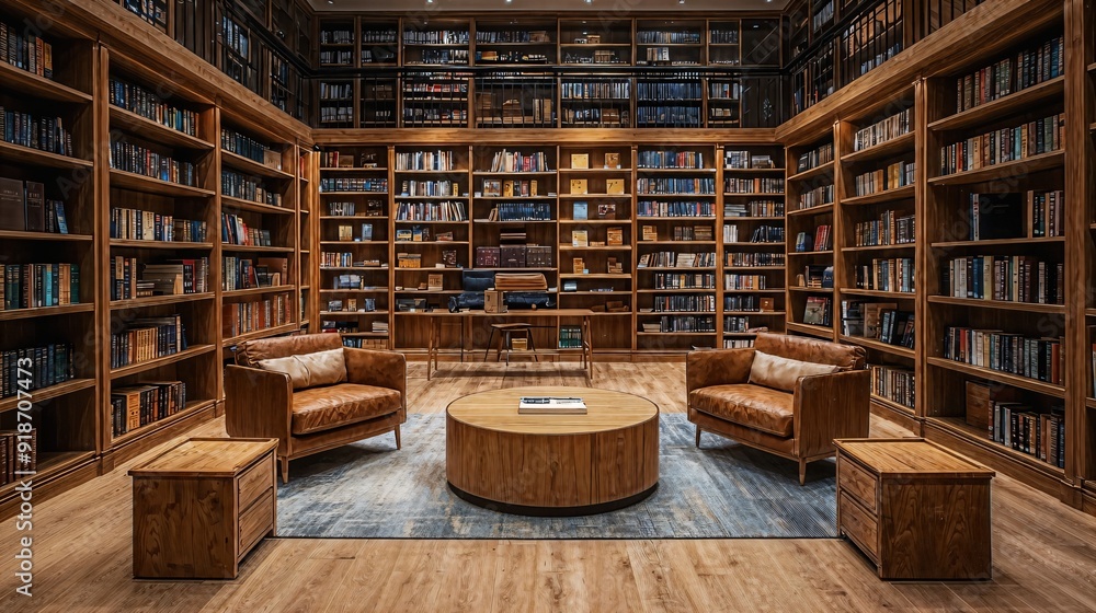 a library filled with lots of books and furniture a library filled with lots of books and furniture