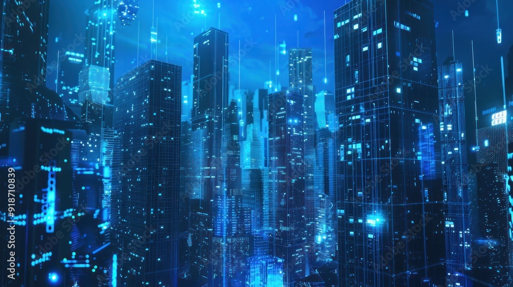Cyberpunk Cityscape: A Digital Metropolis Cyberpunk Cityscape: A Digital Metropolis
