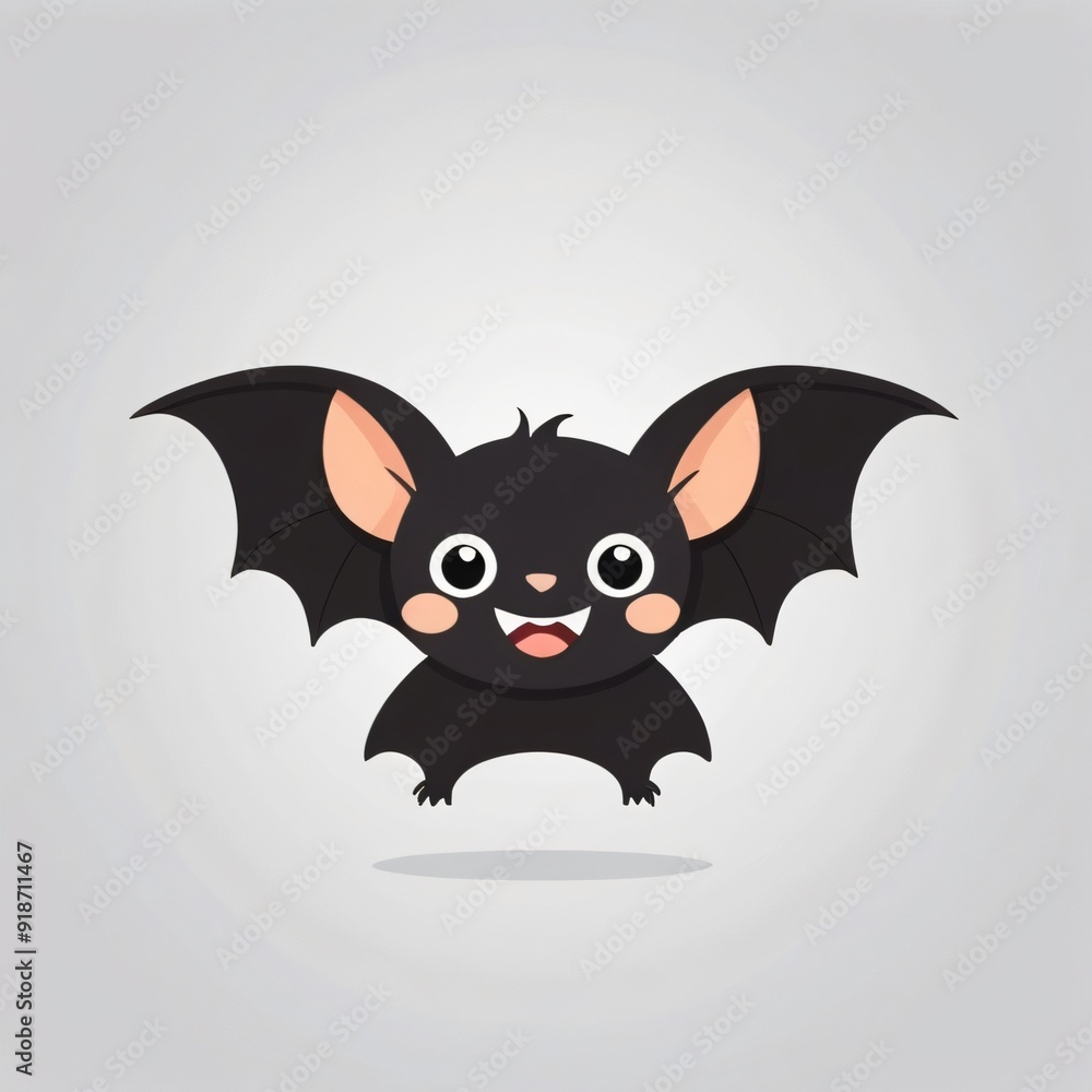simple cute funny bat cartoon illustration simple cute funny bat cartoon illustration