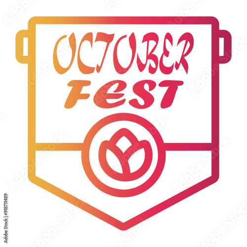 octoberfest Line Gradient Icon