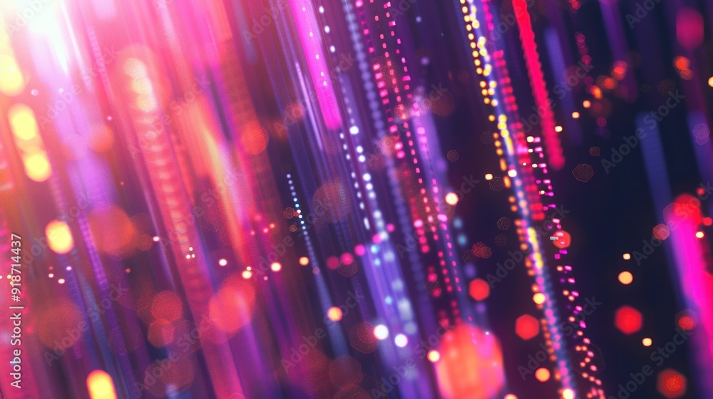 Obraz premium Abstract Blurred Light Pattern in Vibrant Colors