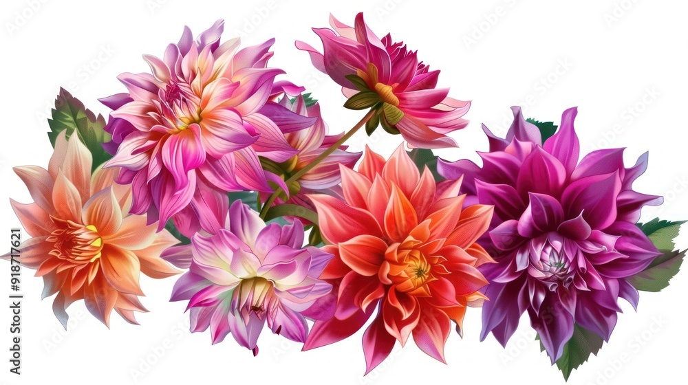 Colorful Dahlia Bouquet Colorful Dahlia Bouquet