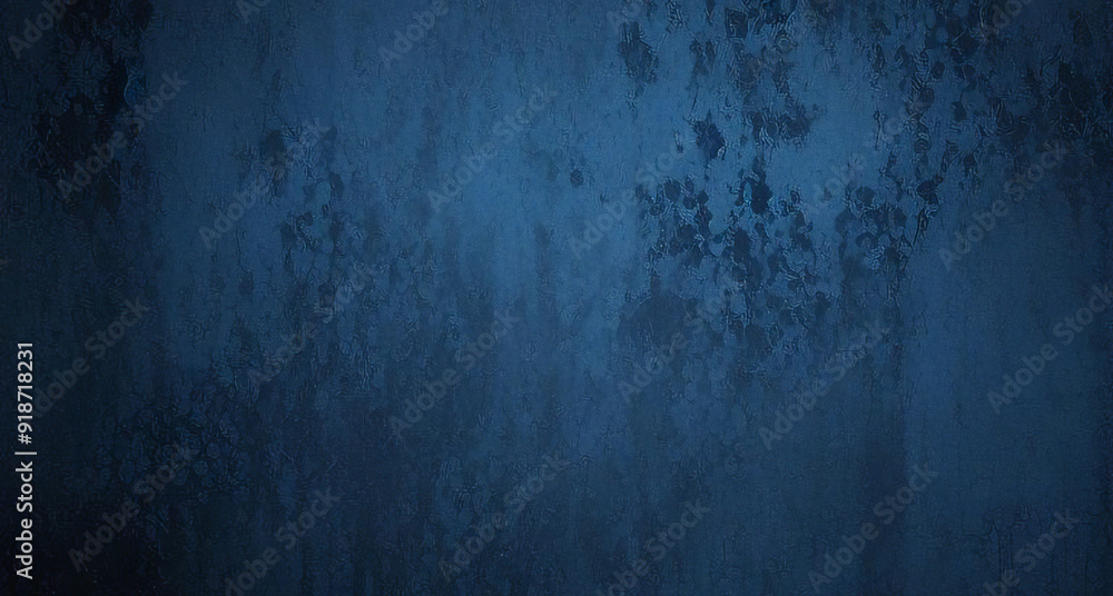 Obraz premium Beautiful Abstract Grunge Decorative Navy Blue Dark Stucco Wall texture Background. Banner With Space For Text. Dark blue background concept.
