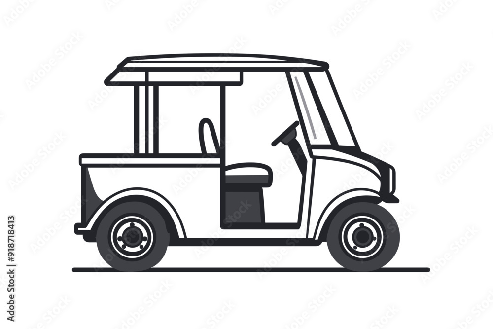 vector illustration. Thailand tuktuk line icon vector. vector illustration. Thailand tuktuk line icon vector.