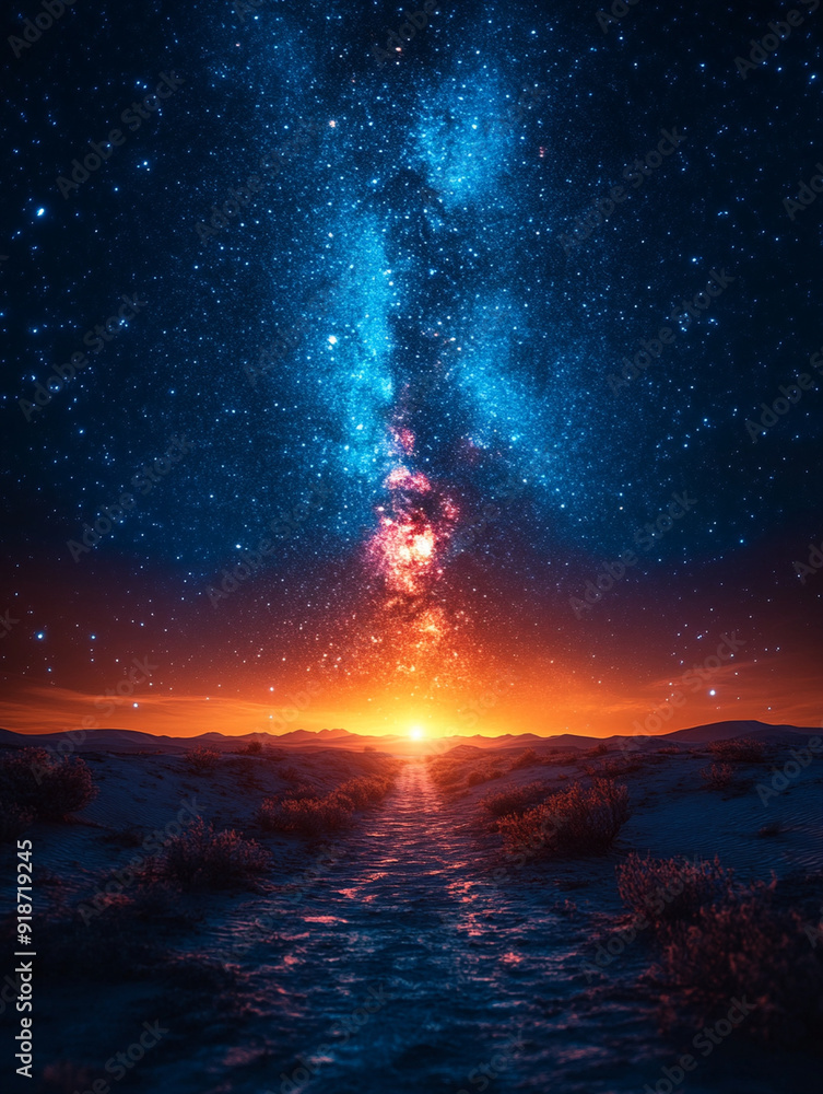 desert at night desert at night