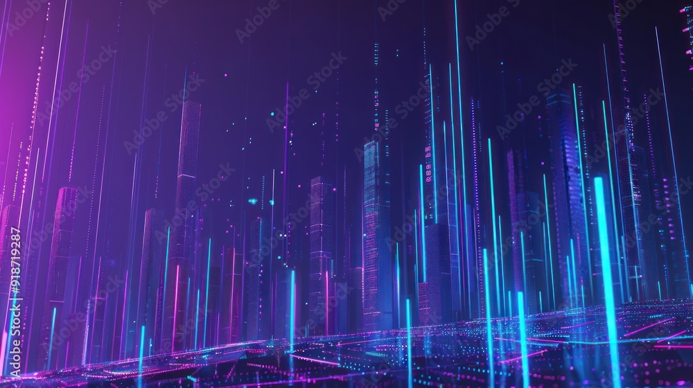 Cyberpunk Cityscape: Digital Dreams Cyberpunk Cityscape: Digital Dreams