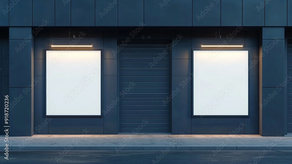 Blank rectangular store signage design mockup isolated, acrylic wall-mounted auto repair shop on awakening background. Blank rectangular store signage design mockup isolated, acrylic wall-mounted auto repair shop on awakening background.