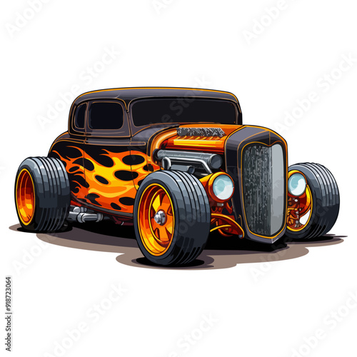 hotrod vector design illustration  photo