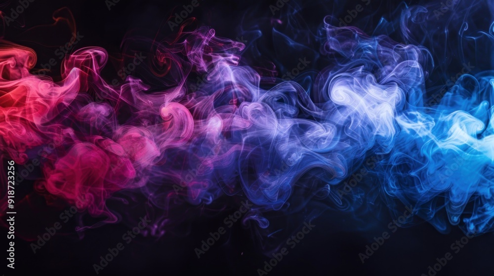 Abstract Blue and Pink Smoke Swirls Abstract Blue and Pink Smoke Swirls