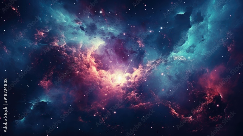 Fototapeta premium beautiful space galaxy background