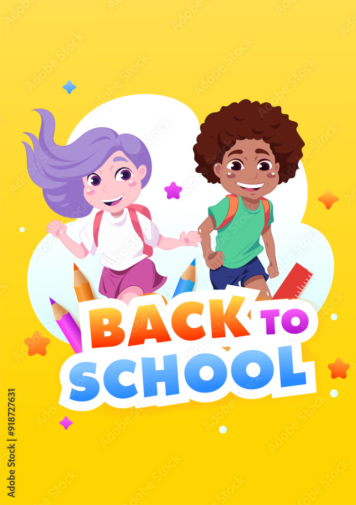 Hand drawn illustration back to school season Hand drawn illustration back to school season