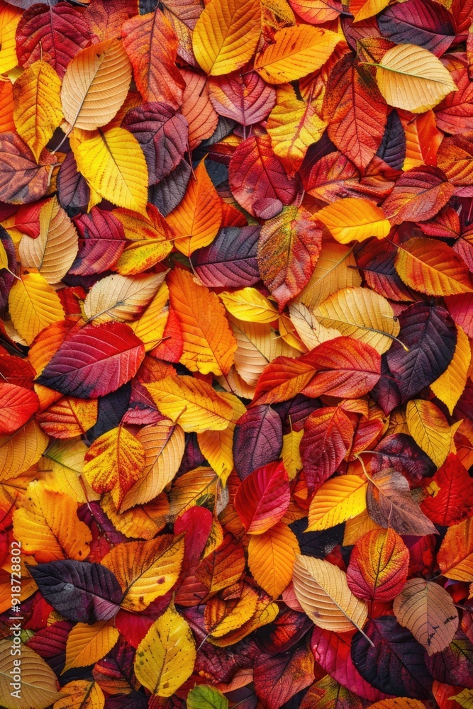 Autumn foliage scattered on the ground Autumn foliage scattered on the ground