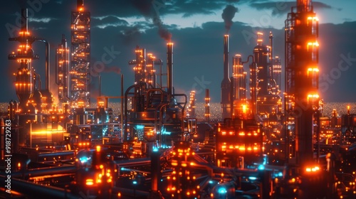 Wallpaper Mural Futuristic Industrial Complex Torontodigital.ca