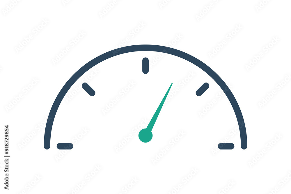Gauge icon. icon related to technology. line icon style. data analytics elements vector illustration Gauge icon. icon related to technology. line icon style. data analytics elements vector illustration