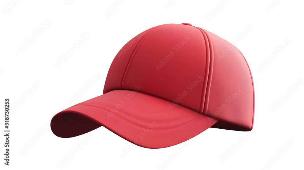 Classic Red Baseball Cap isolated on transparent background
Classic Red Baseball Cap isolated on transparent background