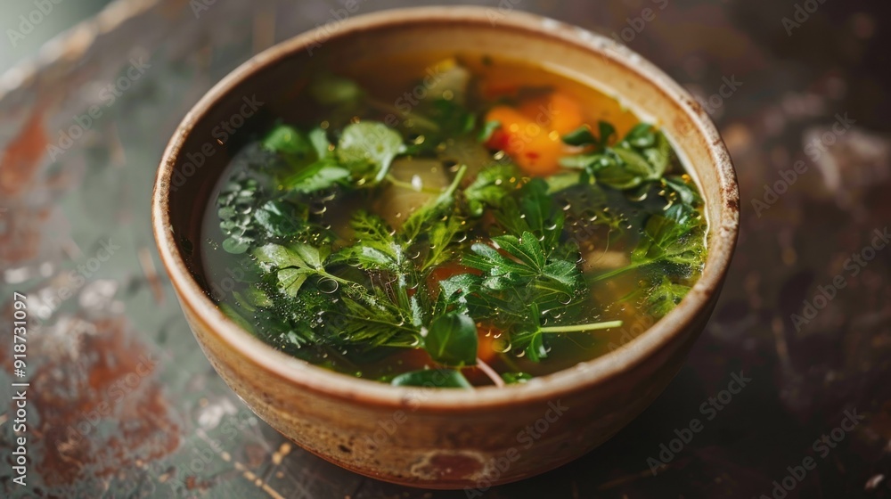 Bowl of Freshly Made Vegetable Soup Bowl of Freshly Made Vegetable Soup