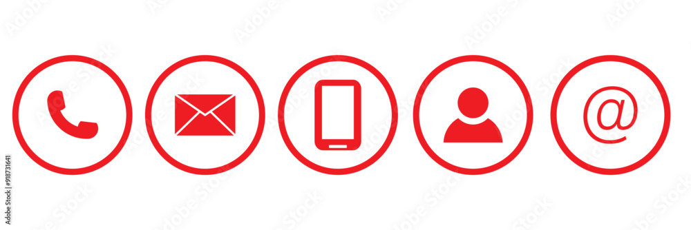 Web contact us icon. Business Contact Us information icons collection. Web contact us icon. Business Contact Us information icons collection.