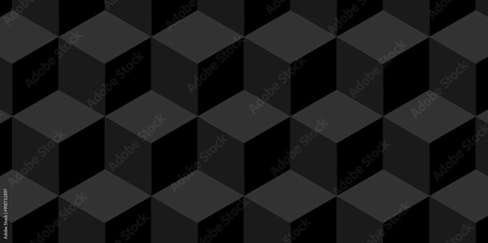 Minimal vector cubes geometric tile and mosaic wall grid backdrop hexagon technology wallpaper background. dark black block cube structure backdrop grid triangle texture vintage design. Minimal vector cubes geometric tile and mosaic wall grid backdrop hexagon technology wallpaper background. dark black block cube structure backdrop grid triangle texture vintage design.