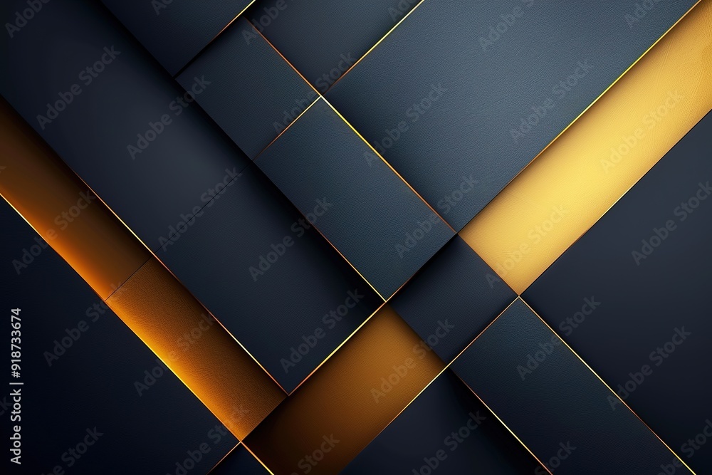 Abstract geometric design with black and gold textured shapes. Abstract geometric design with black and gold textured shapes.