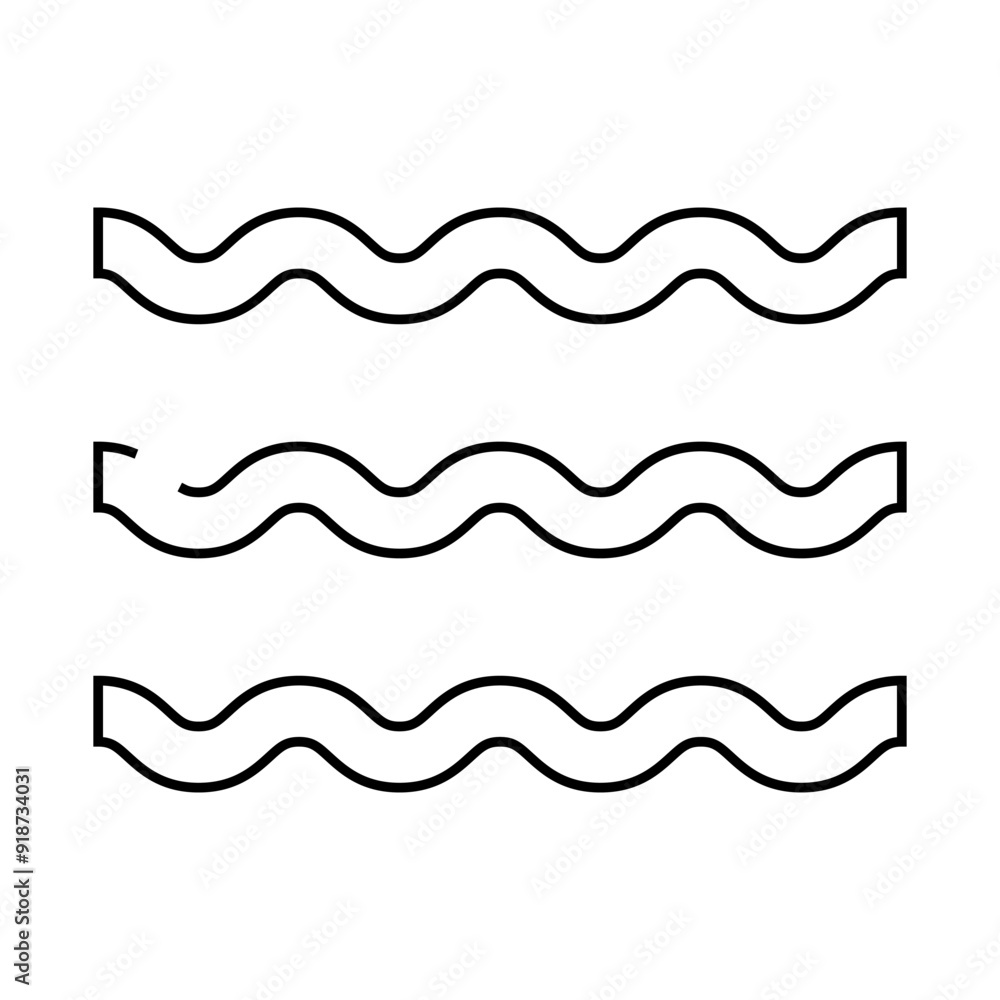air wave line icon vector. air wave sign. isolated contour symbol black illustration air wave line icon vector. air wave sign. isolated contour symbol black illustration