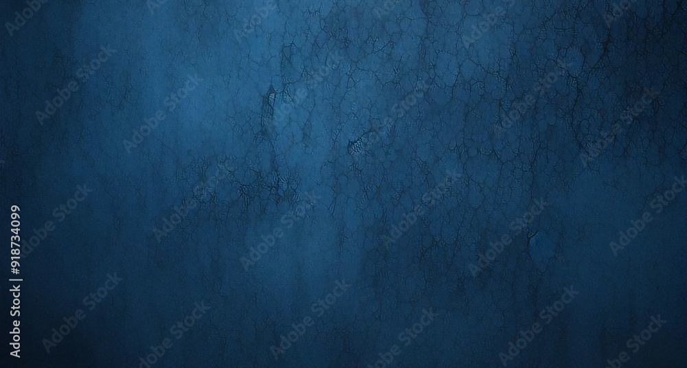 Fototapeta premium Fondo abstracto azul zafiro cobalto azul oscuro negro. Degradado de colores. Forma geometrica. Onda, línea curva ondulada. Ruido áspero del grano del grunge. El brillo metálico de neón claro brilla in