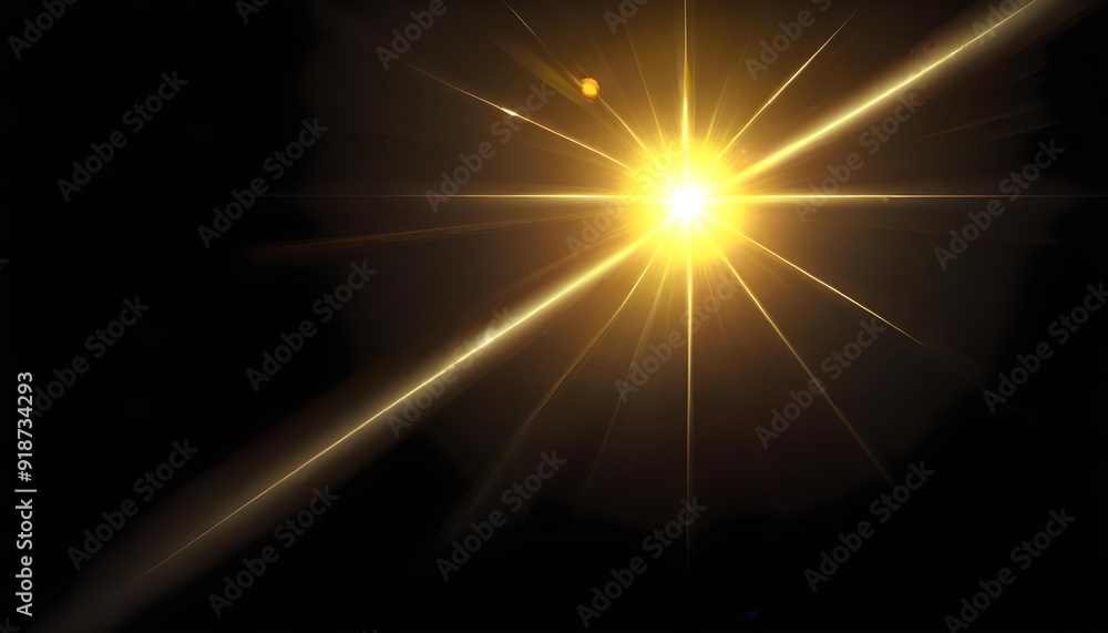 Bright golden sun with lens flare effect 1 Bright golden sun with lens flare effect 1