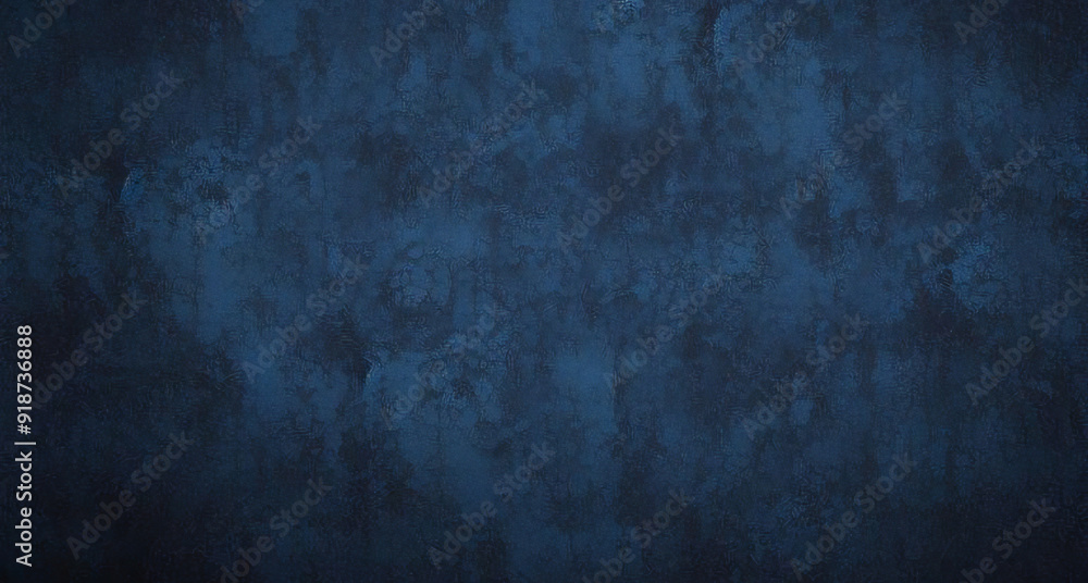 Fototapeta premium Fondo abstracto azul zafiro cobalto azul oscuro negro. Degradado de colores. Forma geometrica. Onda, línea curva ondulada. Ruido áspero del grano del grunge. El brillo metálico de neón claro brilla in