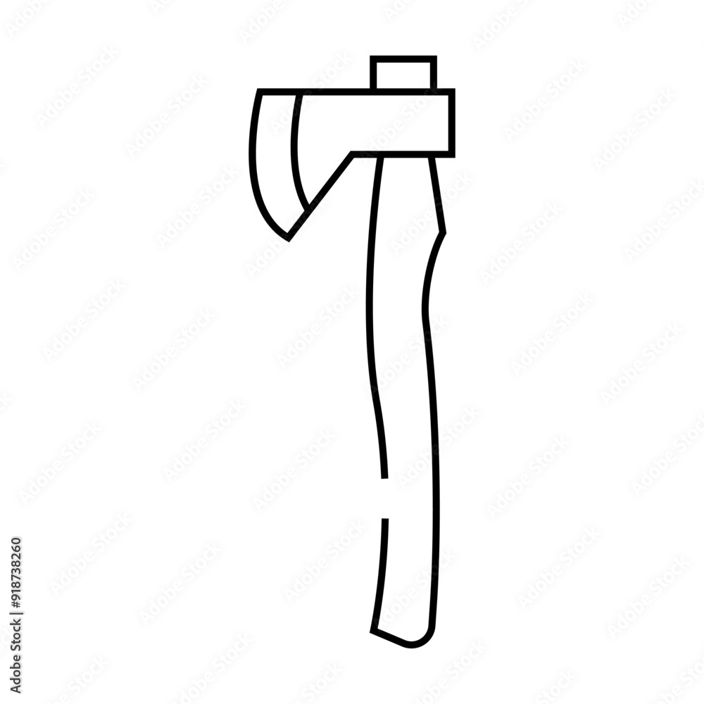 hudson bay axe hatchet line icon vector. hudson bay axe hatchet sign. isolated contour symbol black illustration hudson bay axe hatchet line icon vector. hudson bay axe hatchet sign. isolated contour symbol black illustration