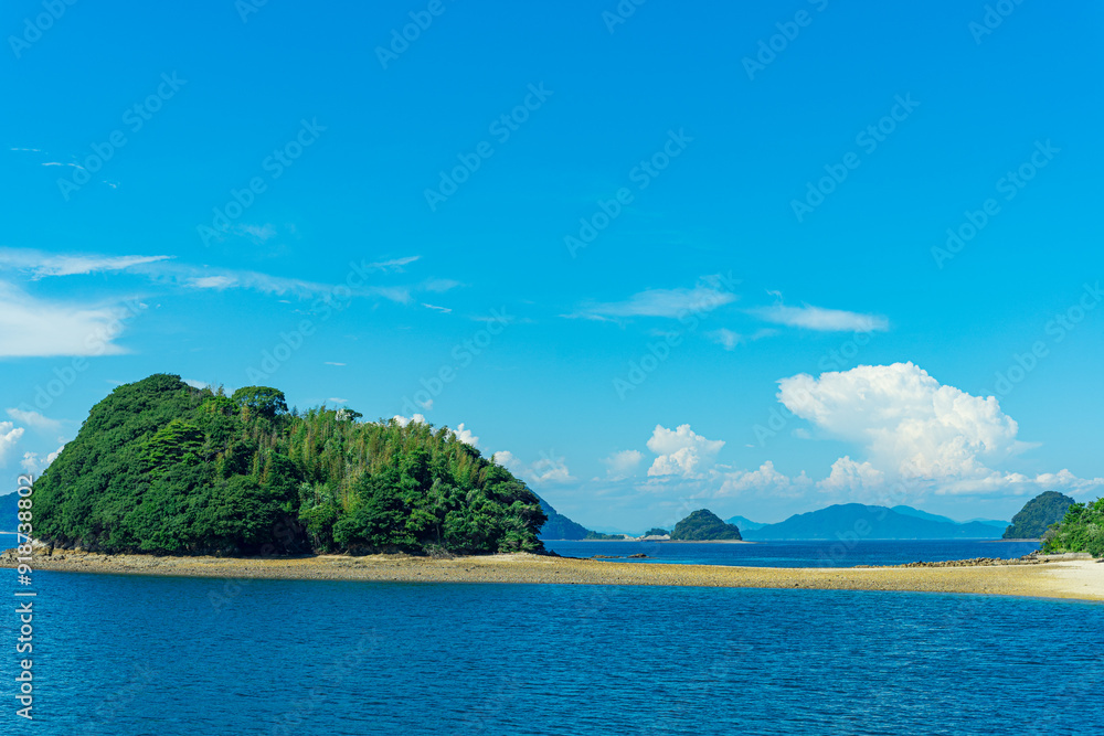 Obraz premium 青い海と空