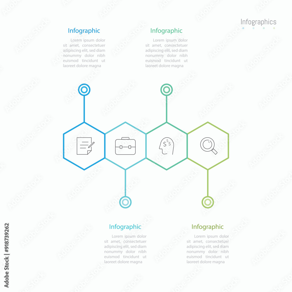 Infographic 4 options design elements for your business data. Vector Illustration. Infographic 4 options design elements for your business data. Vector Illustration.