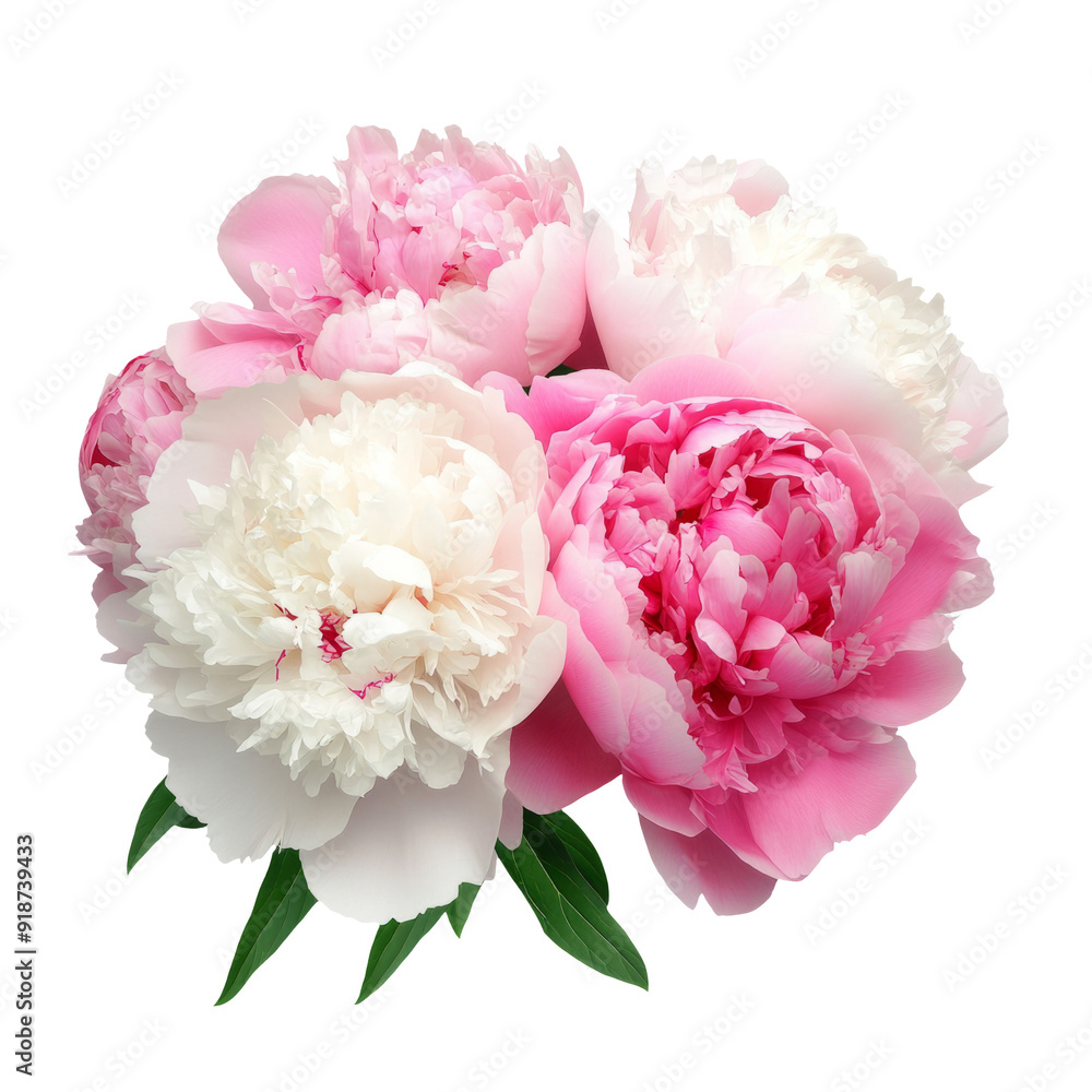 Pink peony flower isolated on white background Pink peony flower isolated on white background