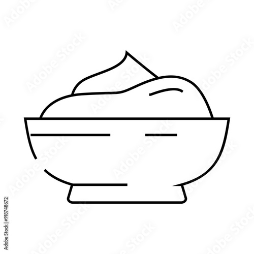 quark milk product line icon vector. quark milk product sign. isolated contour symbol black illustration