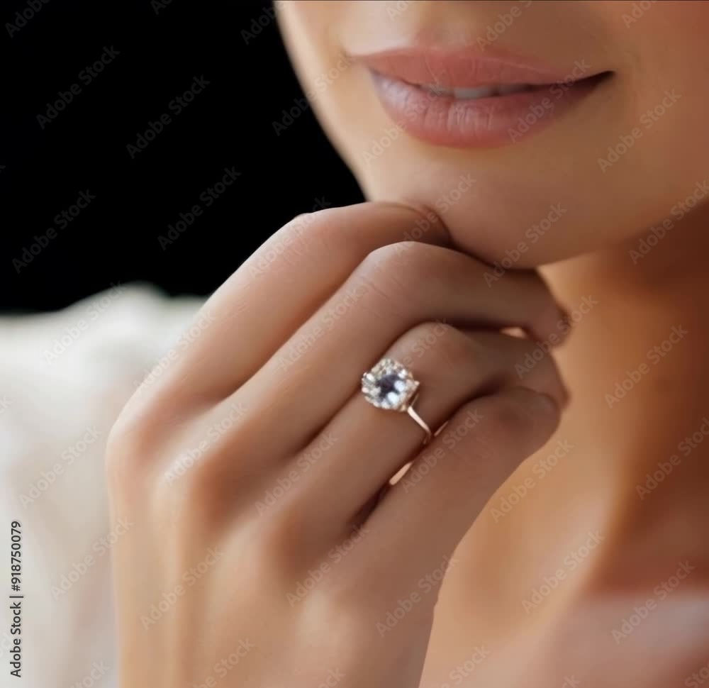 Bride's hands showing her engagement ring Bride's hands showing her engagement ring