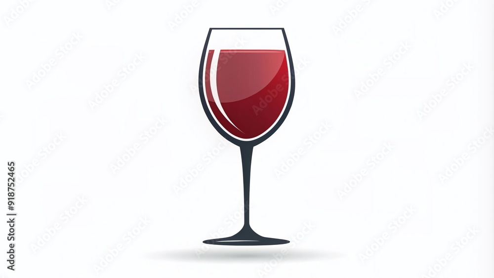 Elegant simple wine glass icon in a minimalist design, perfect for enhancing visual appeal in digital and print designs, presentations, and illustrations. Elegant simple wine glass icon in a minimalist design, perfect for enhancing visual appeal in digital and print designs, presentations, and illustrations.