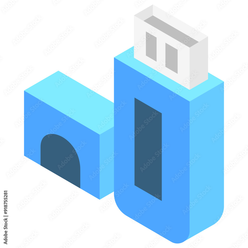 Usb Stick isometric 3d icon, related to technology, home appliances theme. use for modern concept, UI or UX kit, web and app development. Usb Stick isometric 3d icon, related to technology, home appliances theme. use for modern concept, UI or UX kit, web and app development.