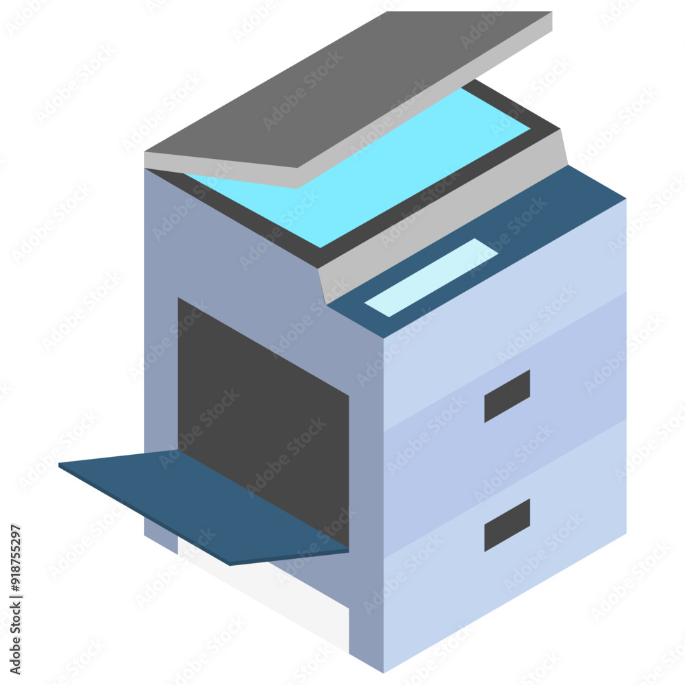 Photo Copier isometric 3d icon, related to technology, home appliances theme. use for modern concept, UI or UX kit, web and app development. Photo Copier isometric 3d icon, related to technology, home appliances theme. use for modern concept, UI or UX kit, web and app development.