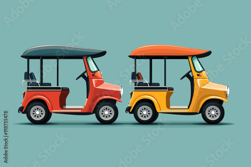 tuk tuk thailand vehicle on isolated background vector