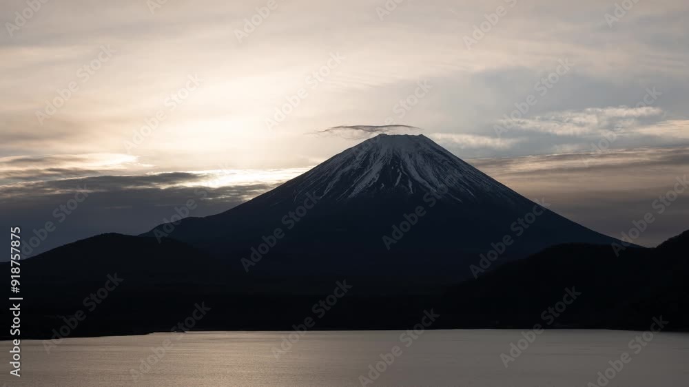 First Sunrise over Mt. Fuji and Lake Motosu (Timelapse, ZOOM OUT, new year concept) First Sunrise over Mt. Fuji and Lake Motosu (Timelapse, ZOOM OUT, new year concept)