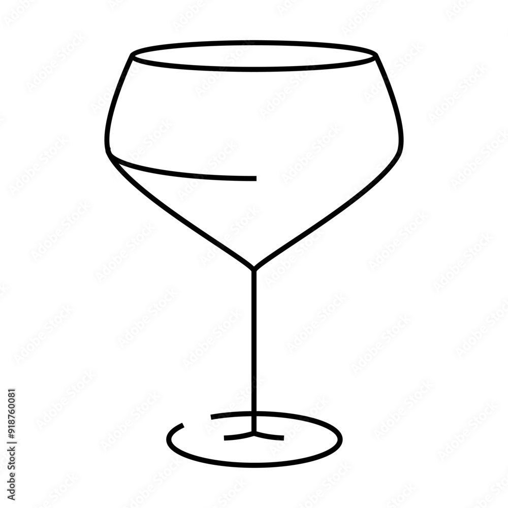alcohol wine glass line icon vector. alcohol wine glass sign. isolated contour symbol black illustration alcohol wine glass line icon vector. alcohol wine glass sign. isolated contour symbol black illustration