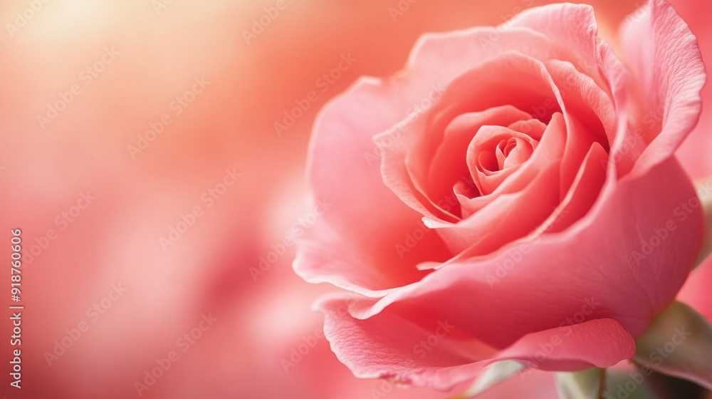 Close up of beautiful and charming pink rose flower Close up of beautiful and charming pink rose flower